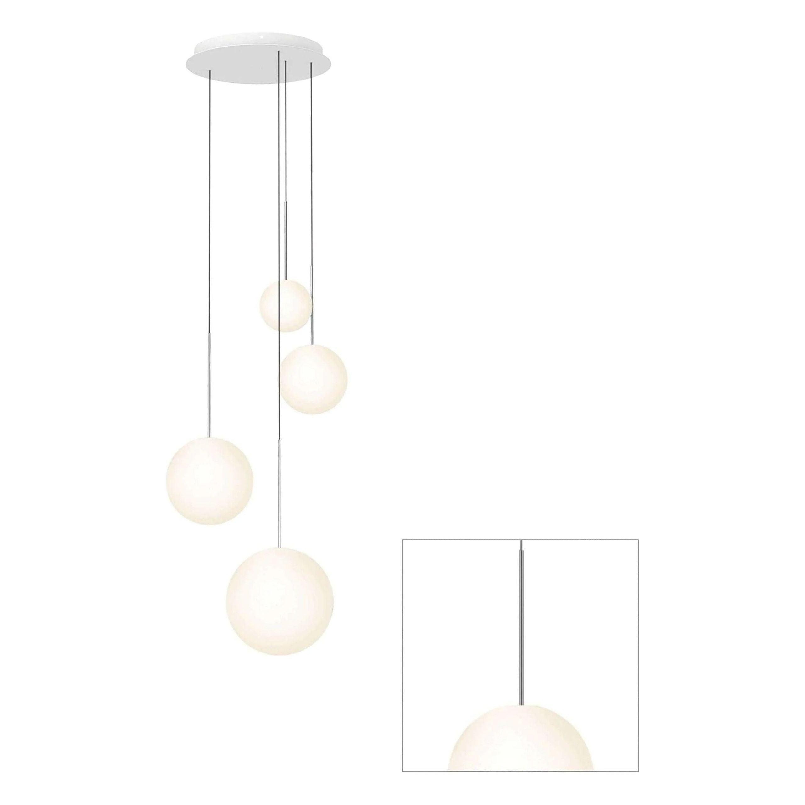 Pablo Designs - Bola Sphere Chandelier - BOLA SPH 681012 GUN - Canada Light Shop