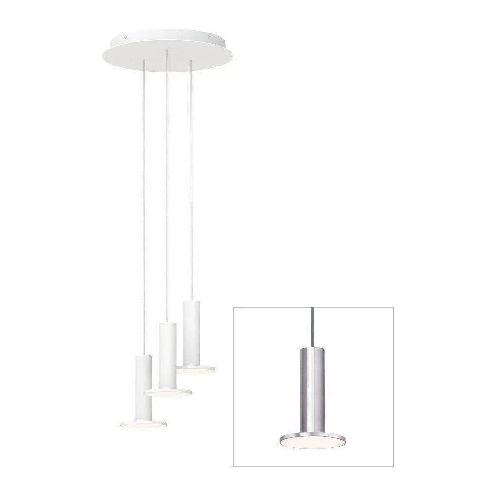 Pablo Designs - Cielo Chandelier 3 - CIEL CHND 3 STN AL/GRY - Canada Light Shop