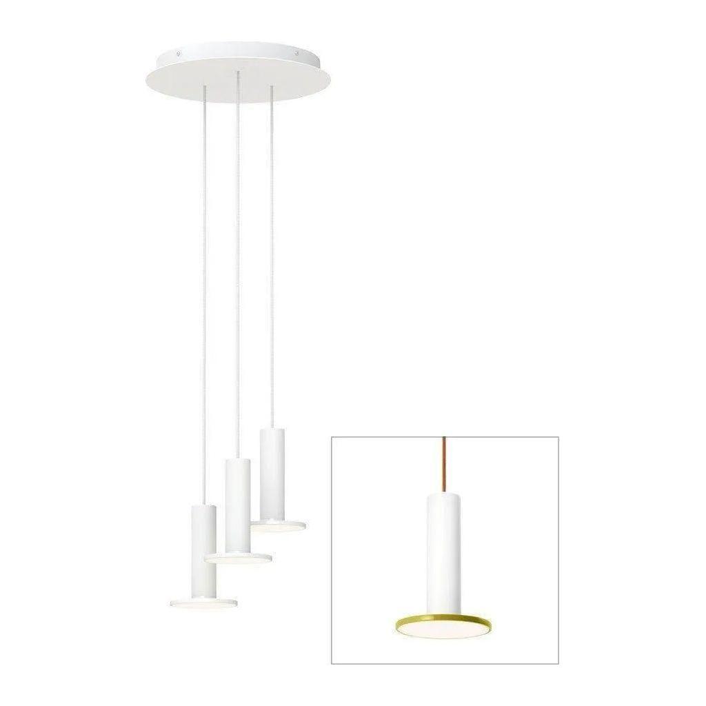 Pablo Designs - Cielo Chandelier 3 - CIEL CHND 3 WHT/MOS/COP - Canada Light Shop