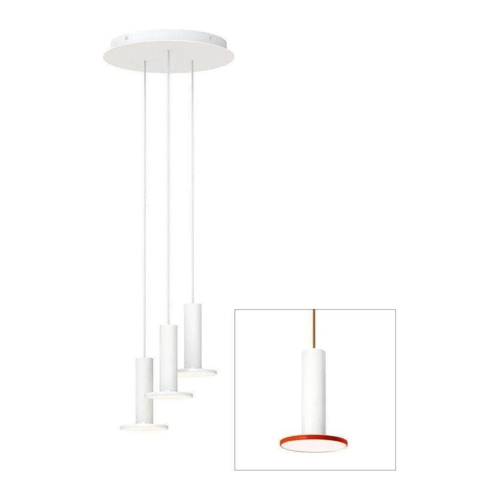 Pablo Designs - Cielo Chandelier 3 - CIEL CHND 3 WHT/TOM/COP - Canada Light Shop