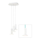 Pablo Designs - Cielo Chandelier 3 - CIEL CHND 3 WHT/WHT/TRQ - Canada Light Shop