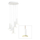 Pablo Designs - Cielo Chandelier 5 - CIEL CHND 5 WHT/MOS/COP - Canada Light Shop