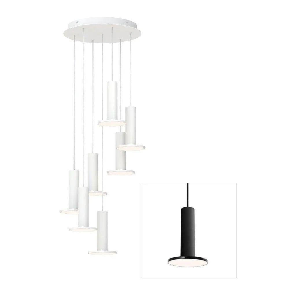 Pablo Designs - Cielo Chandelier 7 - CIEL CHND 7 BLK/BLK/BLK - Canada Light Shop