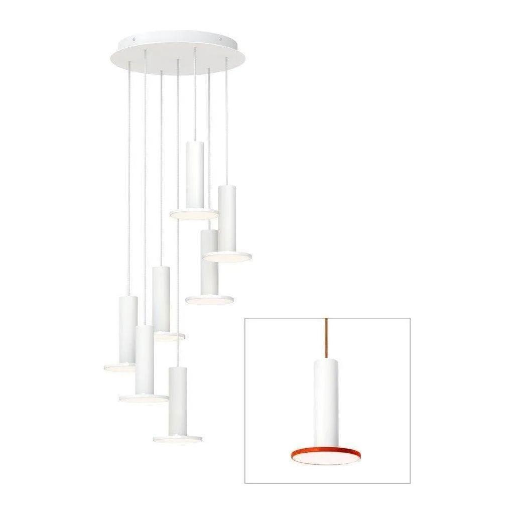 Pablo Designs - Cielo Chandelier 7 - CIEL CHND 7 WHT/TOM/COP - Canada Light Shop