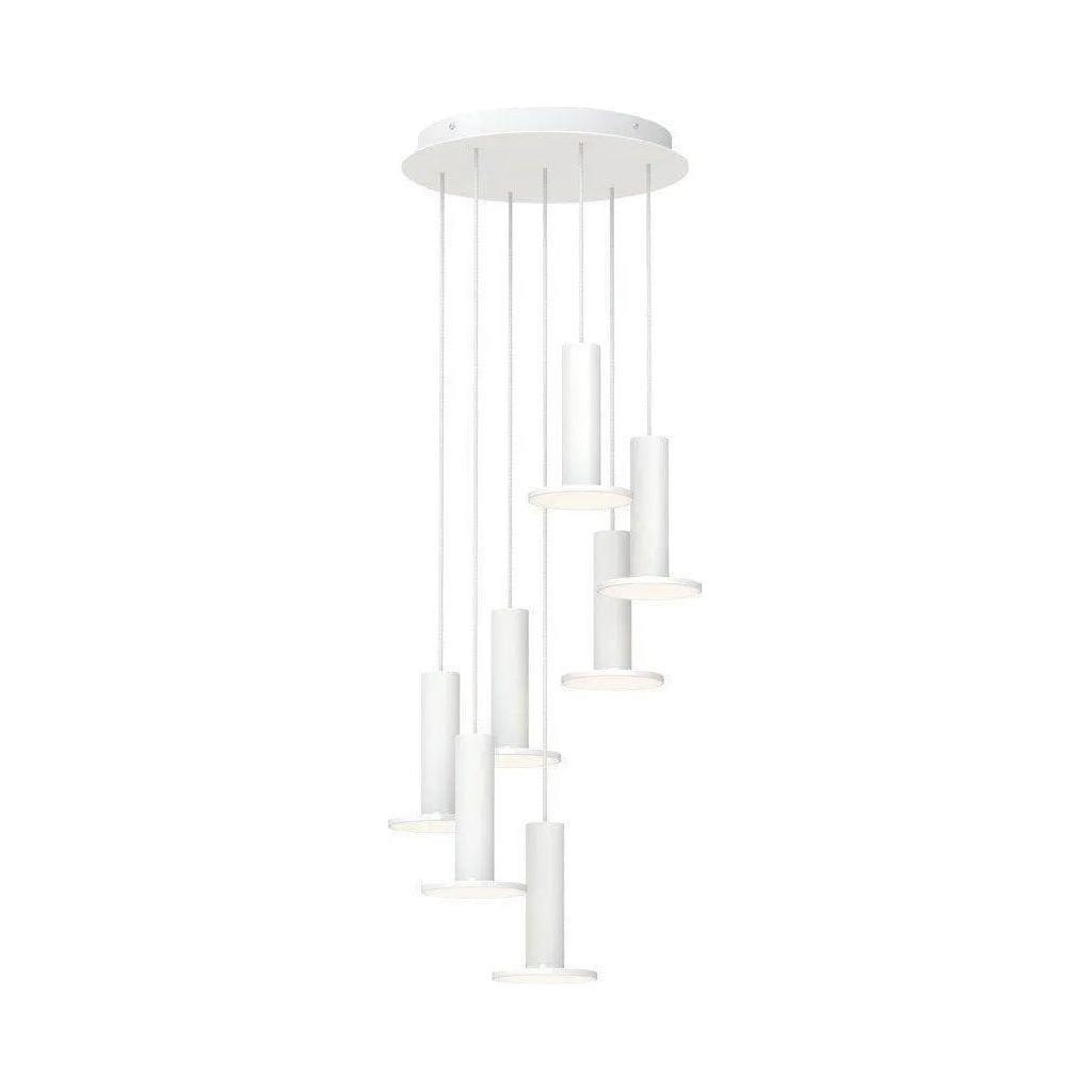 Pablo Designs - Cielo Chandelier 7 - CIEL CHND 7 WHT/WHT/WHT - Canada Light Shop