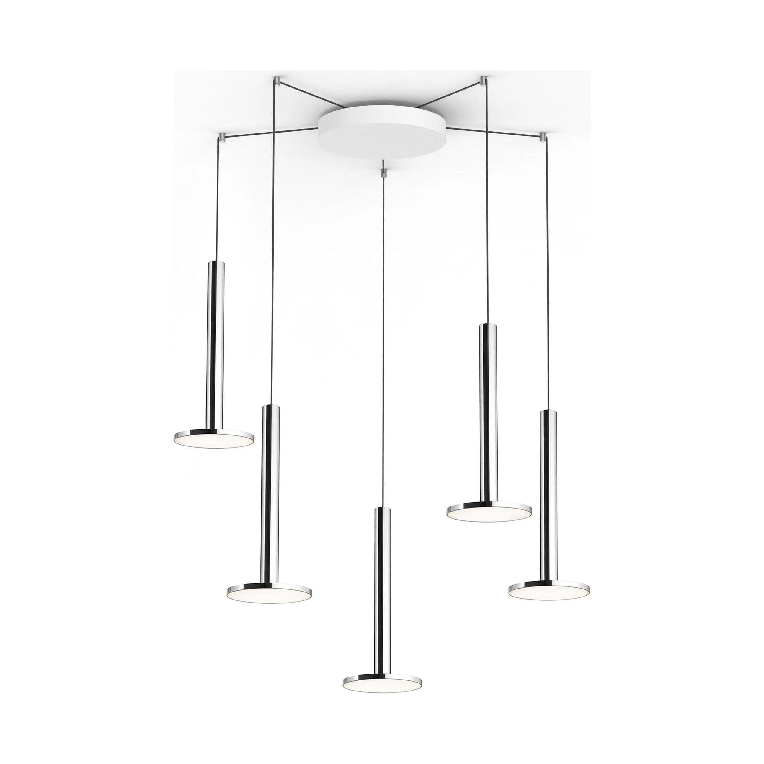 Pablo Designs - Cielo XL Multi-Light 5 - CIEL XL CAN 12 WHT + CIEL XL POL SLV X 5 - Canada Light Shop