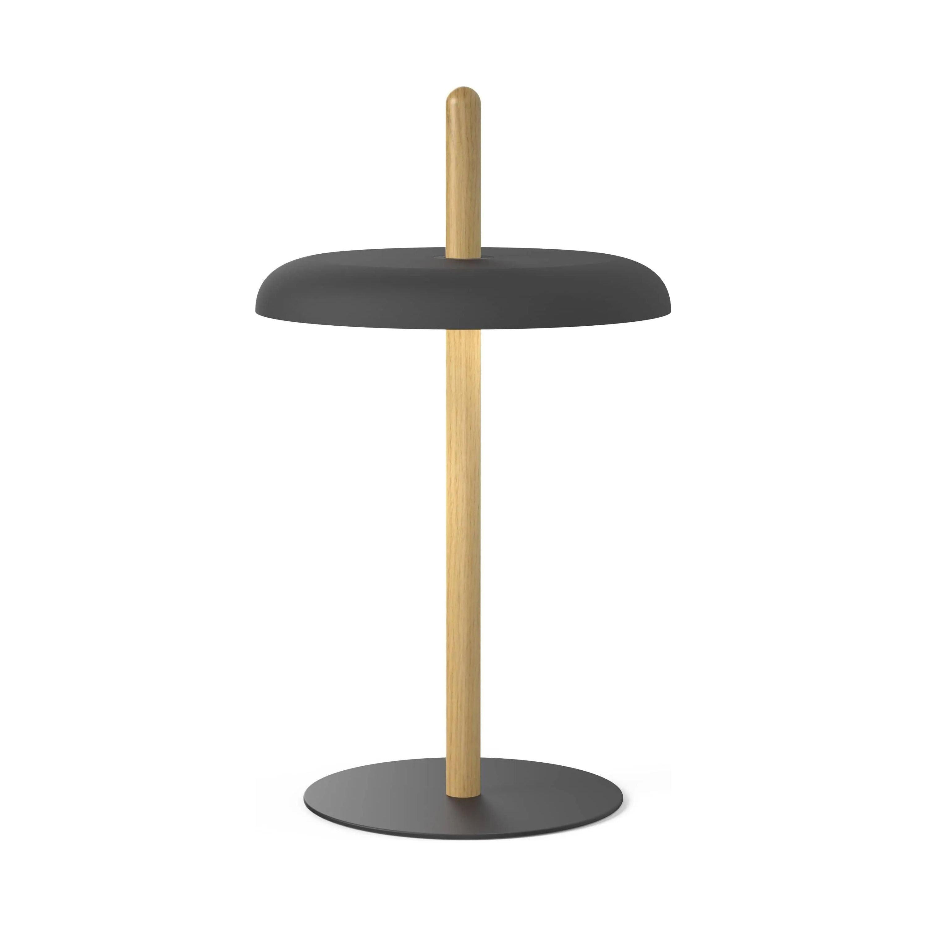 Pablo Designs - Nivél Table Lamp - NIVE TBL OAK BLK - Canada Light Shop