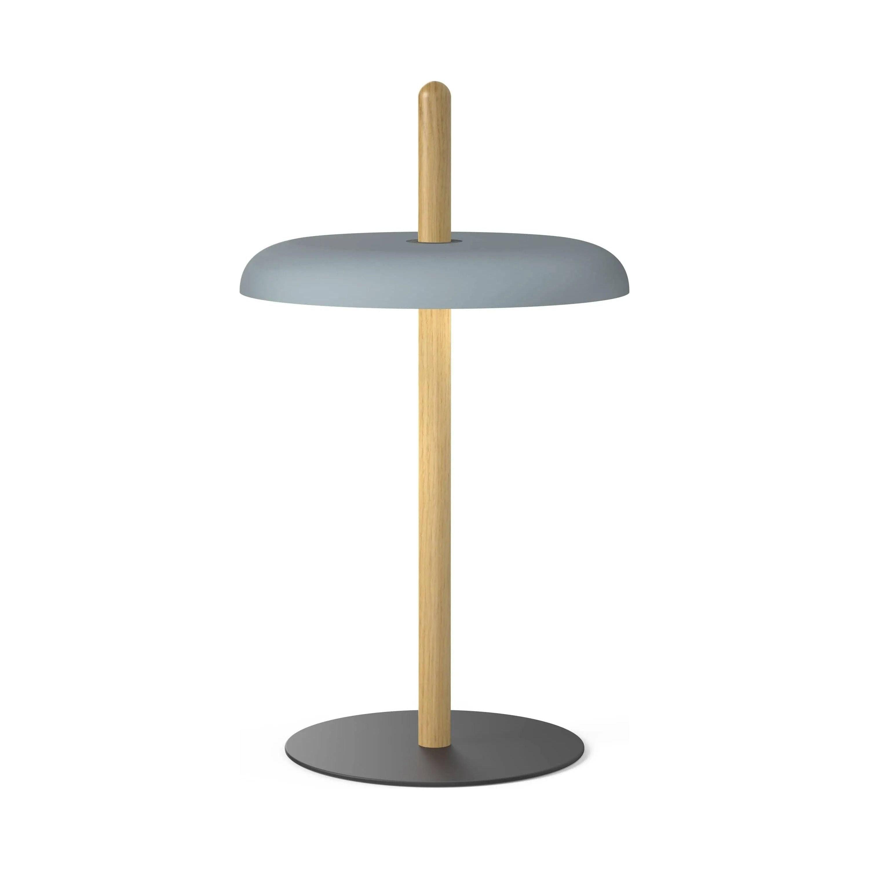 Pablo Designs - Nivél Table Lamp - NIVE TBL OAK BLU - Canada Light Shop
