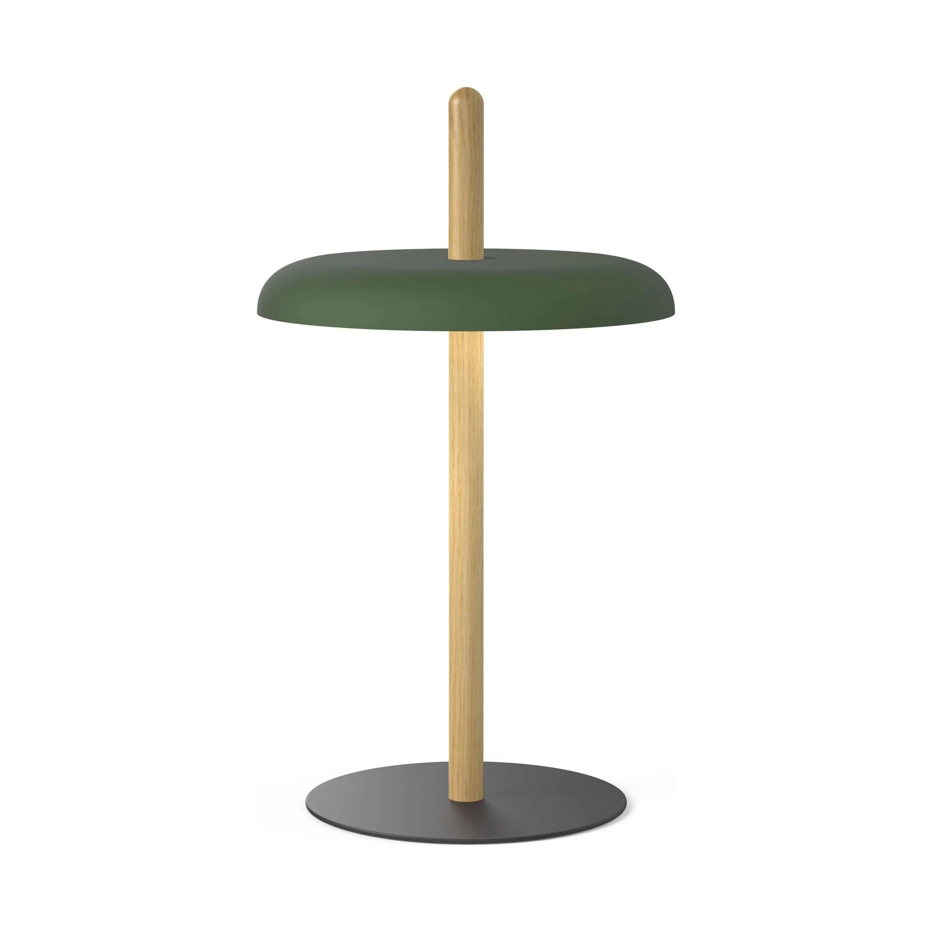 Pablo Designs - Nivél Table Lamp - NIVE TBL OAK GRN - Canada Light Shop