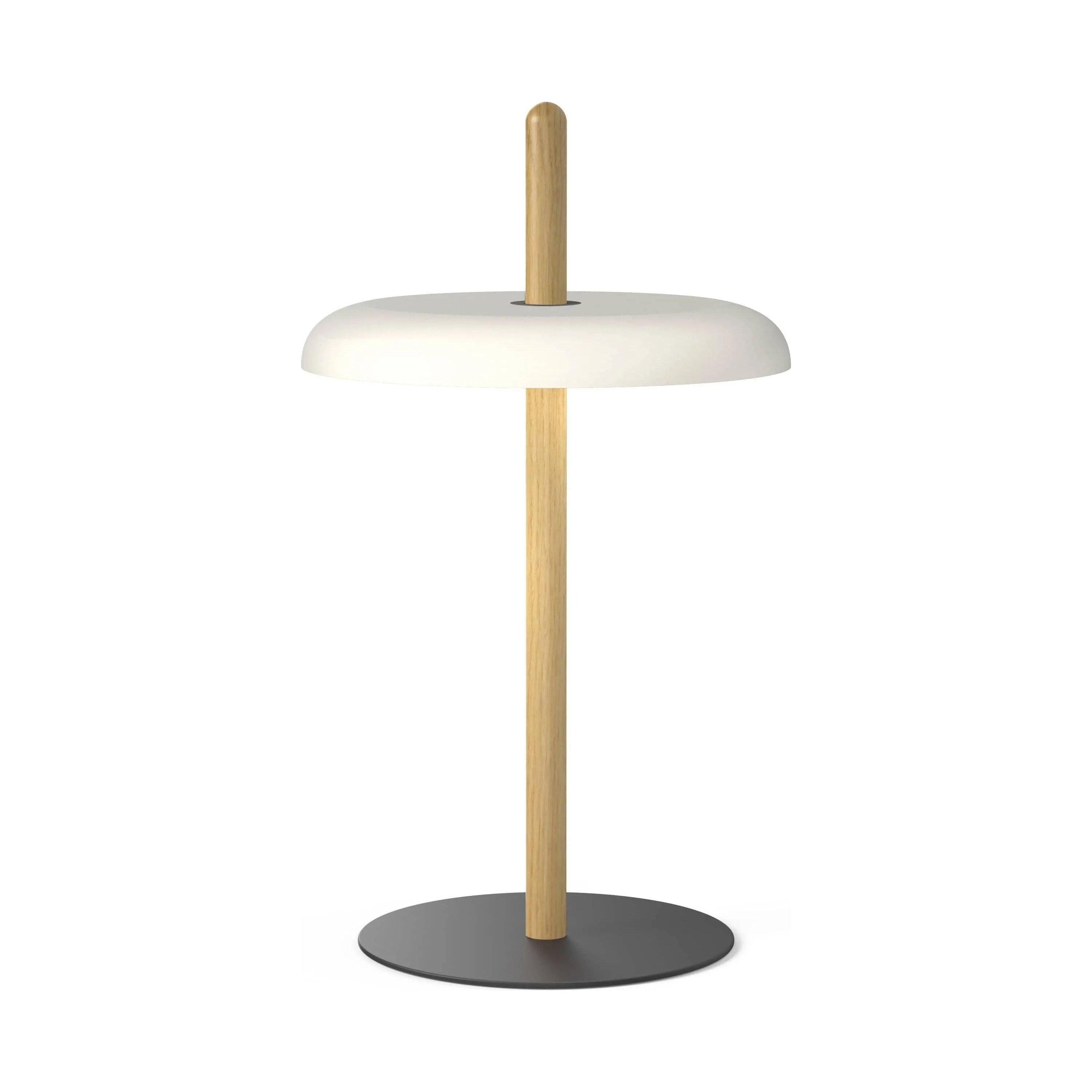 Pablo Designs - Nivél Table Lamp - NIVE TBL OAK WHT - Canada Light Shop