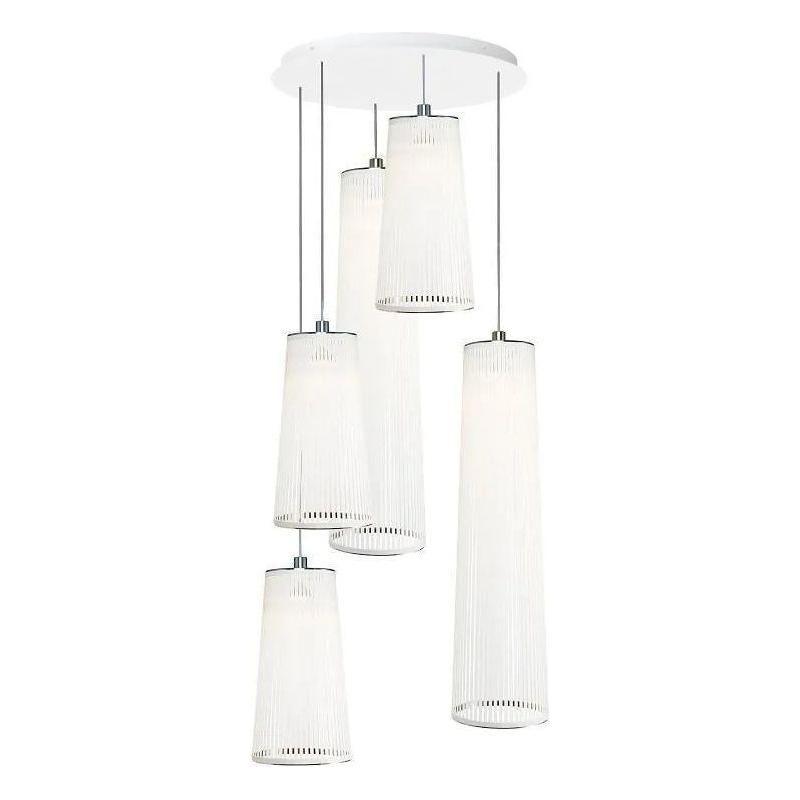 Pablo Designs - Solis Chandelier 5 - SOLI CHAN MIX 24/48 - 5 WHT - Canada Light Shop