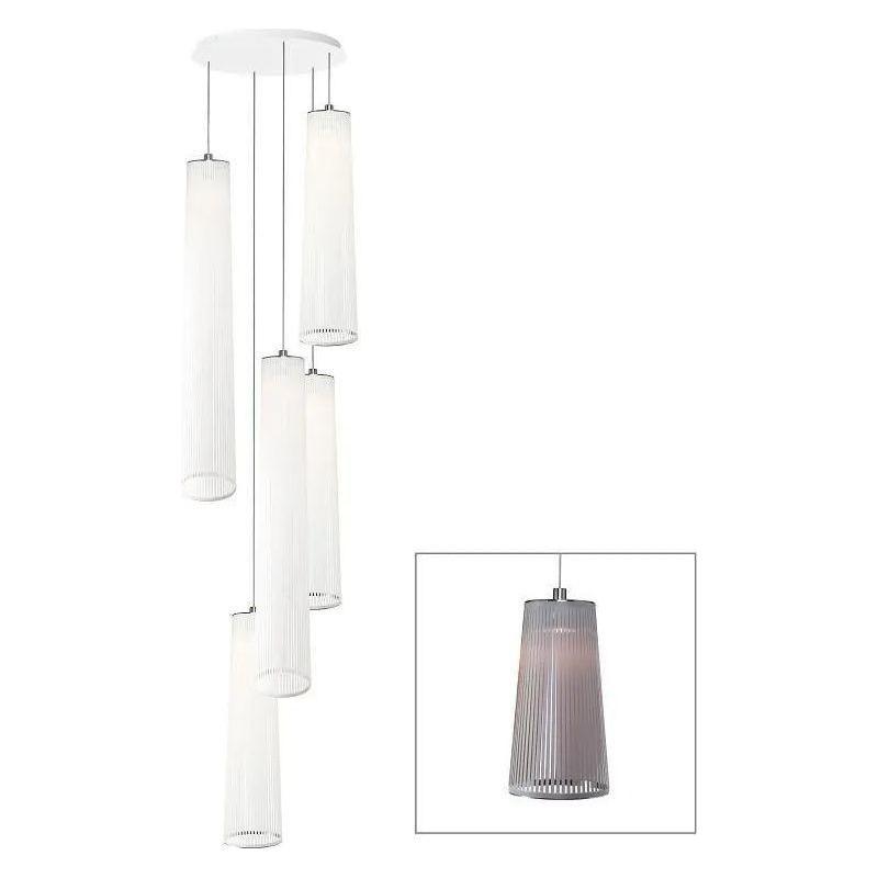 Pablo Designs - Solis Chandelier 5 - SOLI CHAN MIX 48/72 - 5 SLV - Canada Light Shop