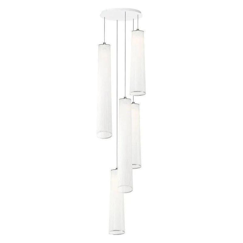 Pablo Designs - Solis Chandelier 5 - SOLI CHAN MIX 48/72 - 5 WHT - Canada Light Shop