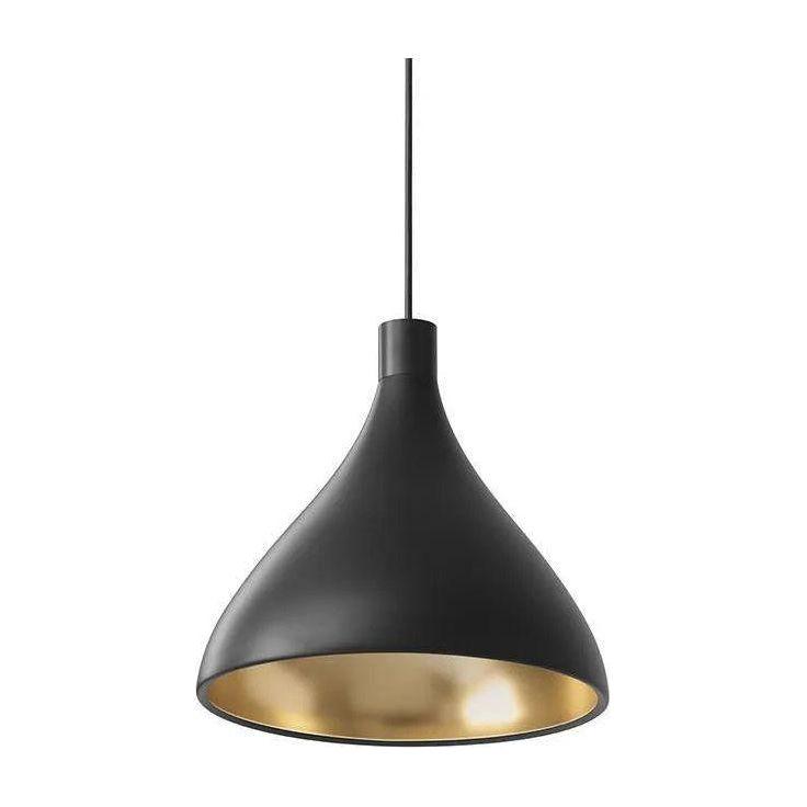 Pablo Designs - Swell Single Pendant - SWEL MED BLK/BRA - Canada Light Shop