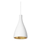 Pablo Designs - Swell Single Pendant - SWEL NRW WHT/BRA - Canada Light Shop