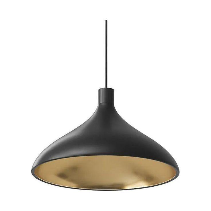 Pablo Designs - Swell Single Pendant - SWEL WID BLK/BRA - Canada Light Shop