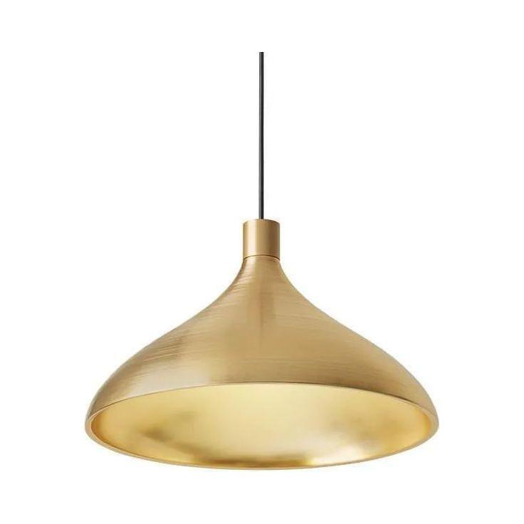 Pablo Designs - Swell Single Pendant - SWEL WID BRA/BRA - Canada Light Shop