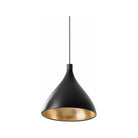 Pablo Designs - Swell XL Single Pendant - SWEL SNG XL MED BLK/BRA - Canada Light Shop