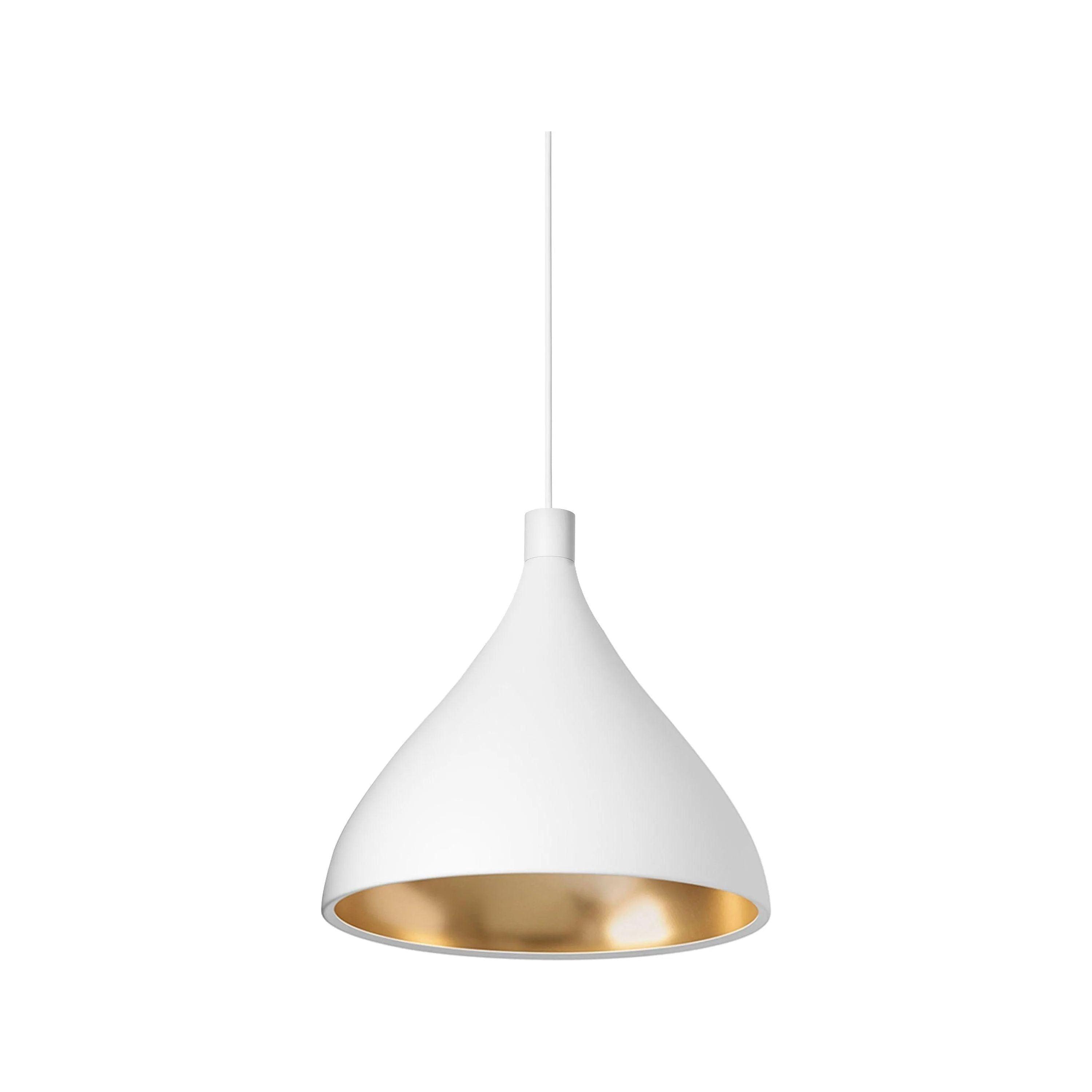 Pablo Designs - Swell XL Single Pendant - SWEL SNG XL MED WHT/BRA - Canada Light Shop