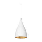 Pablo Designs - Swell XL Single Pendant - SWEL SNG XL NRW WHT/BRA - Canada Light Shop