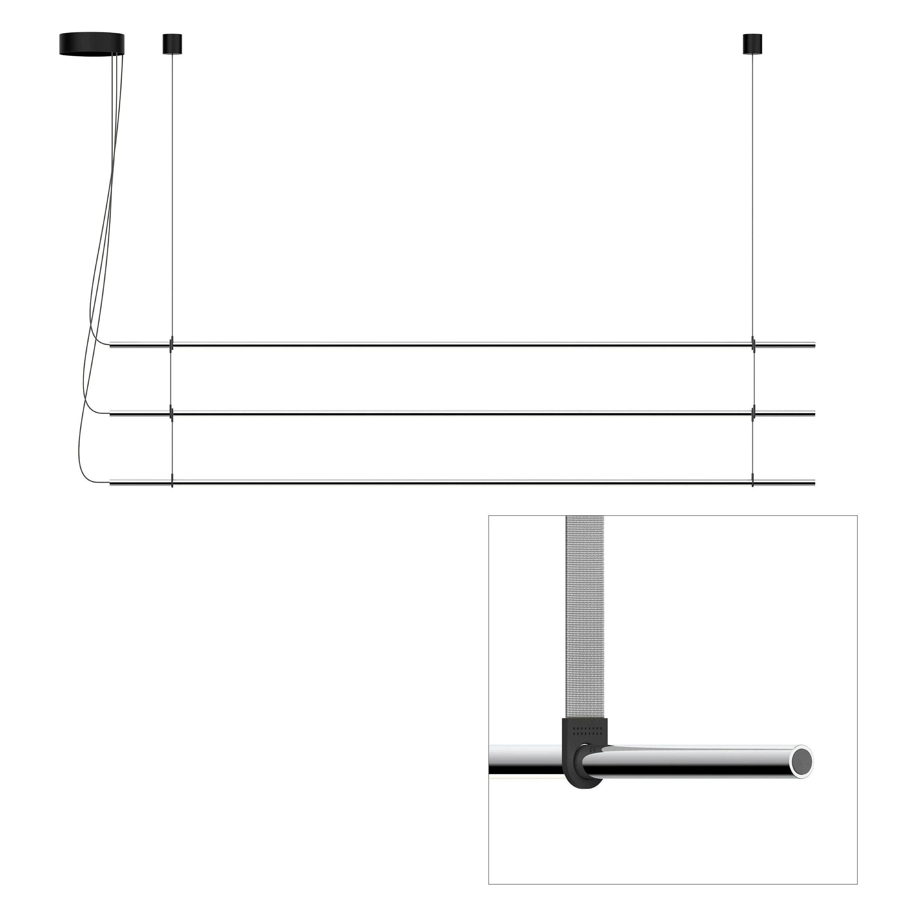Pablo Designs - T.O Pendant 3 Stack - TO PND TPL CRM GRY - Canada Light Shop