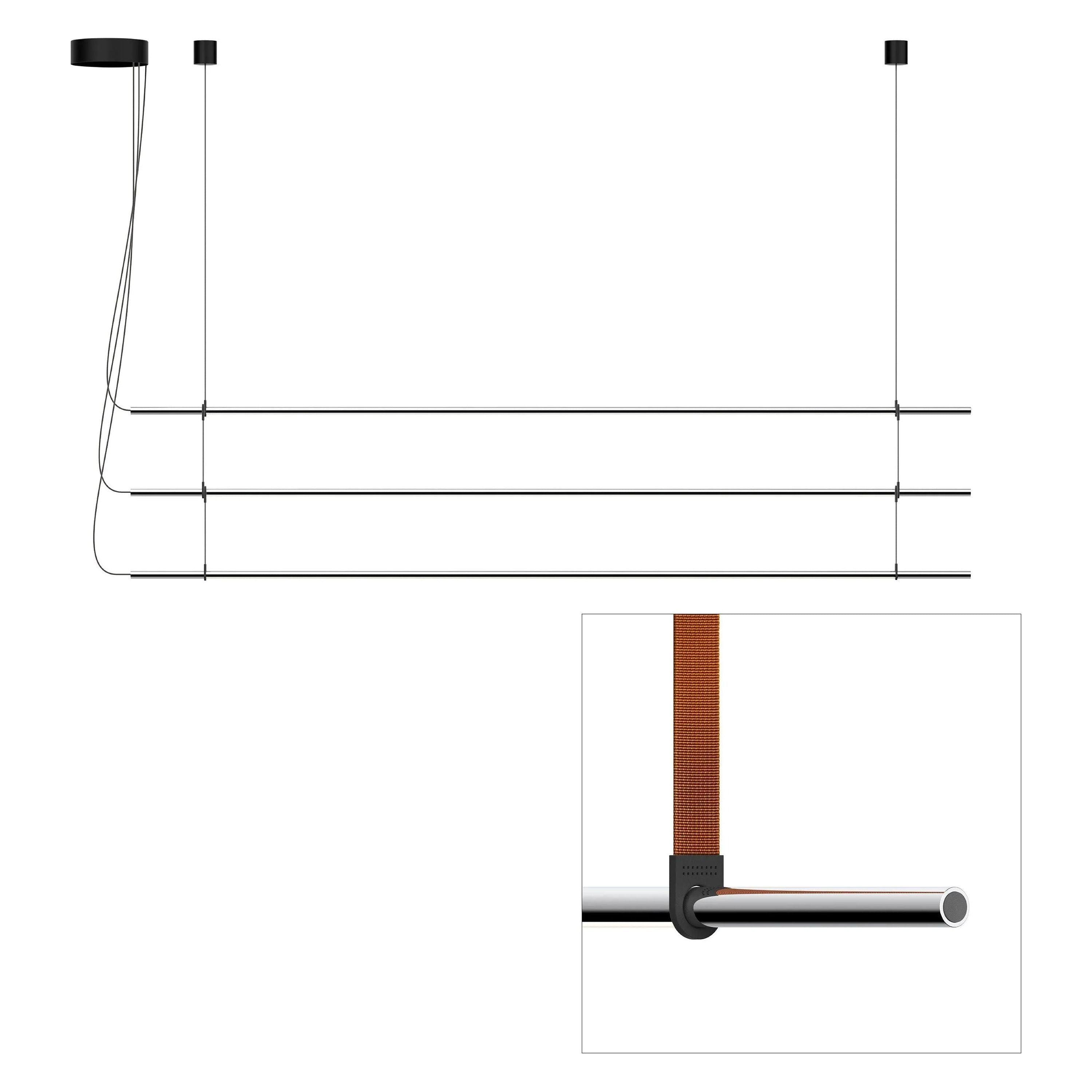 Pablo Designs - T.O Pendant 3 Stack - TO PND TPL CRM ORG - Canada Light Shop