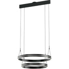 PageOne Lighting - Athena Two-Tier Round LED Chandelier - PP020250-SBB - Canada Light Shop
