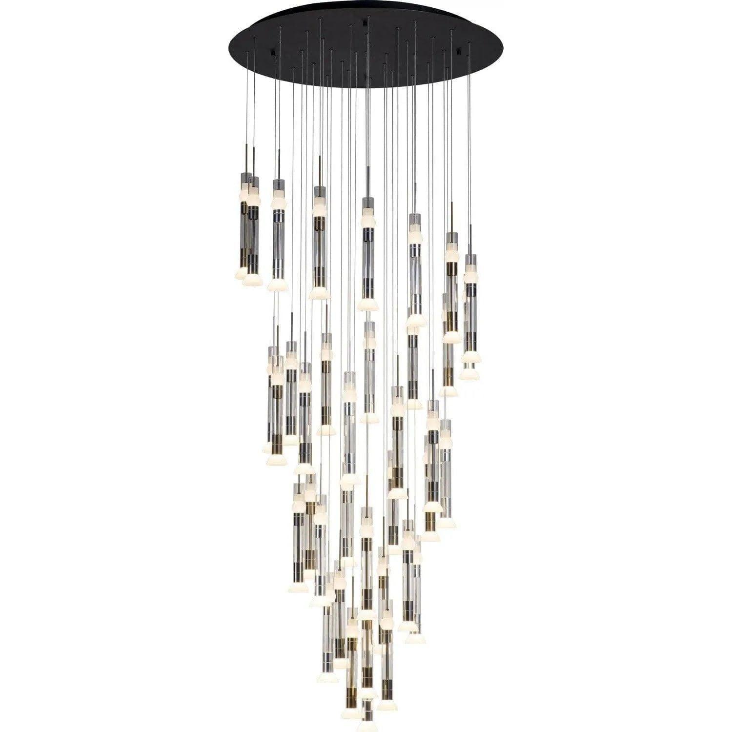 PageOne Lighting - Beam LED Chandelier - PP020167-BG/AL/SDG - Canada Light Shop