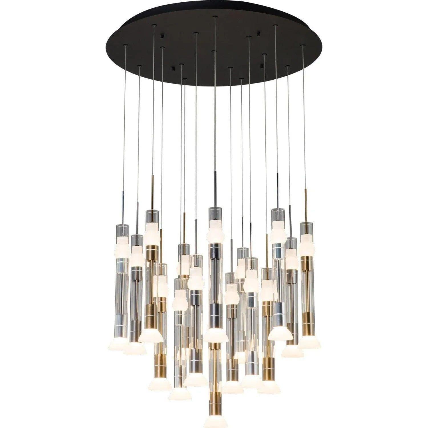 PageOne Lighting - Beam LED Chandelier - PP020171-BG/AL/SDG - Canada Light Shop
