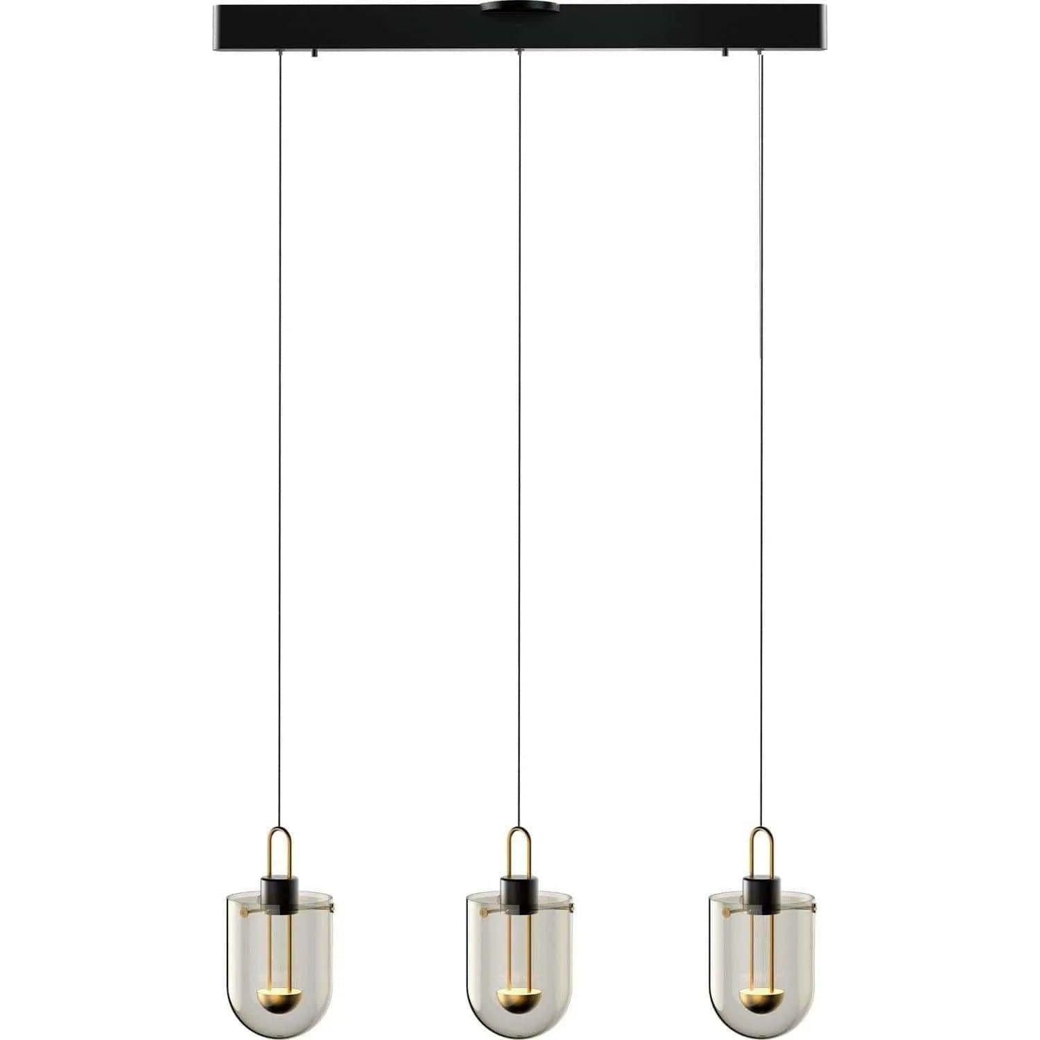 PageOne Lighting - Century LED Linear Pendant - PP121363-SDG/SBN - Canada Light Shop