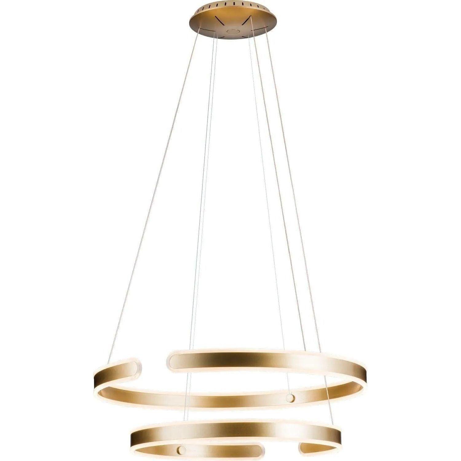 PageOne Lighting - Gianni Two-Tier LED Pendant - PP020111-BC - Canada Light Shop