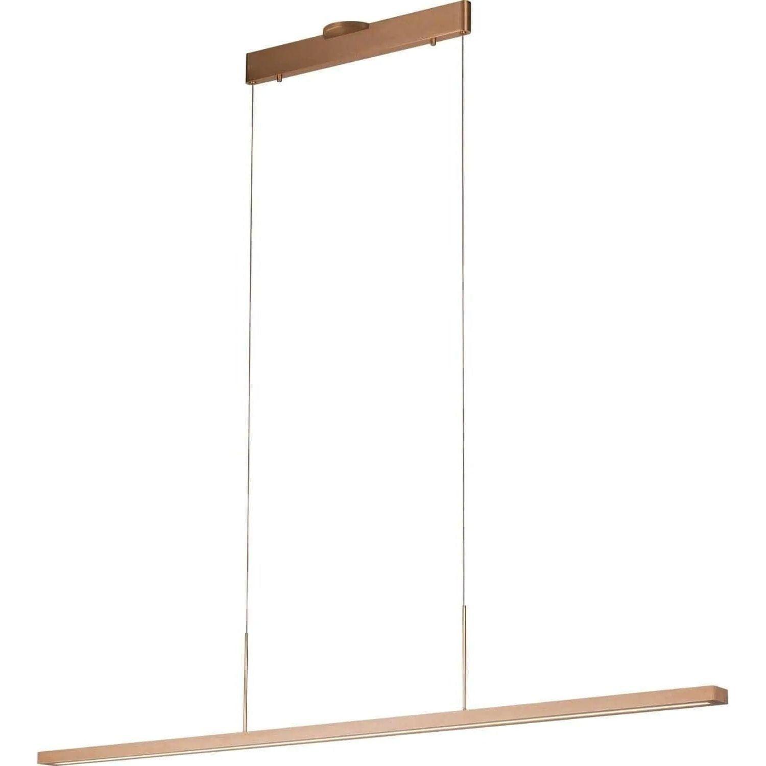 PageOne Lighting - Holly LED Linear Pendant - PP020147-BG/BE - Canada Light Shop