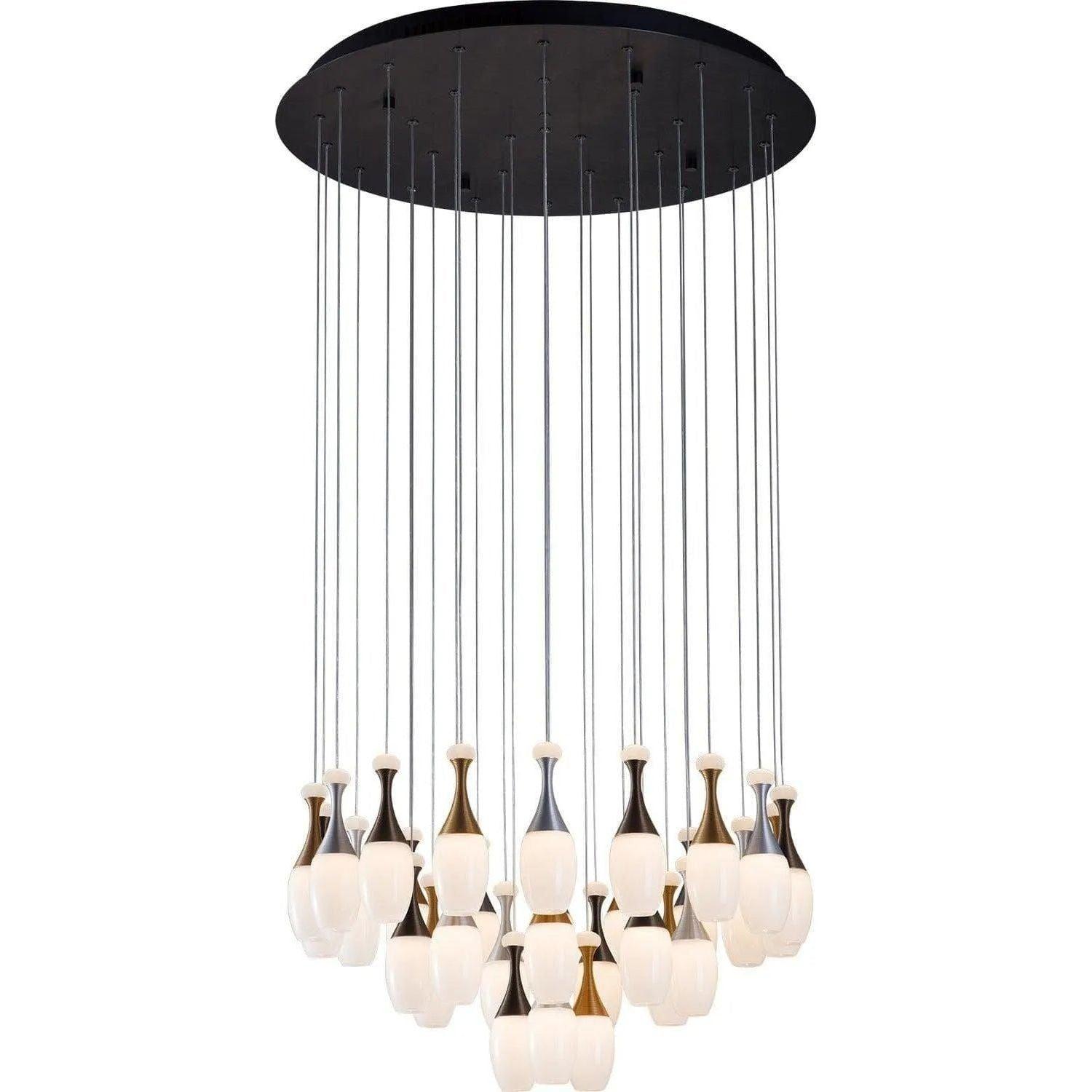 PageOne Lighting - La Botella LED Chandelier - PP121219-DT/AL/BG - Canada Light Shop
