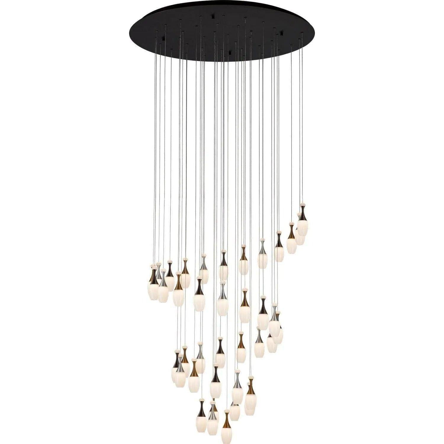 PageOne Lighting - La Botella LED Chandelier - PP121221-DT/AL/BG - Canada Light Shop