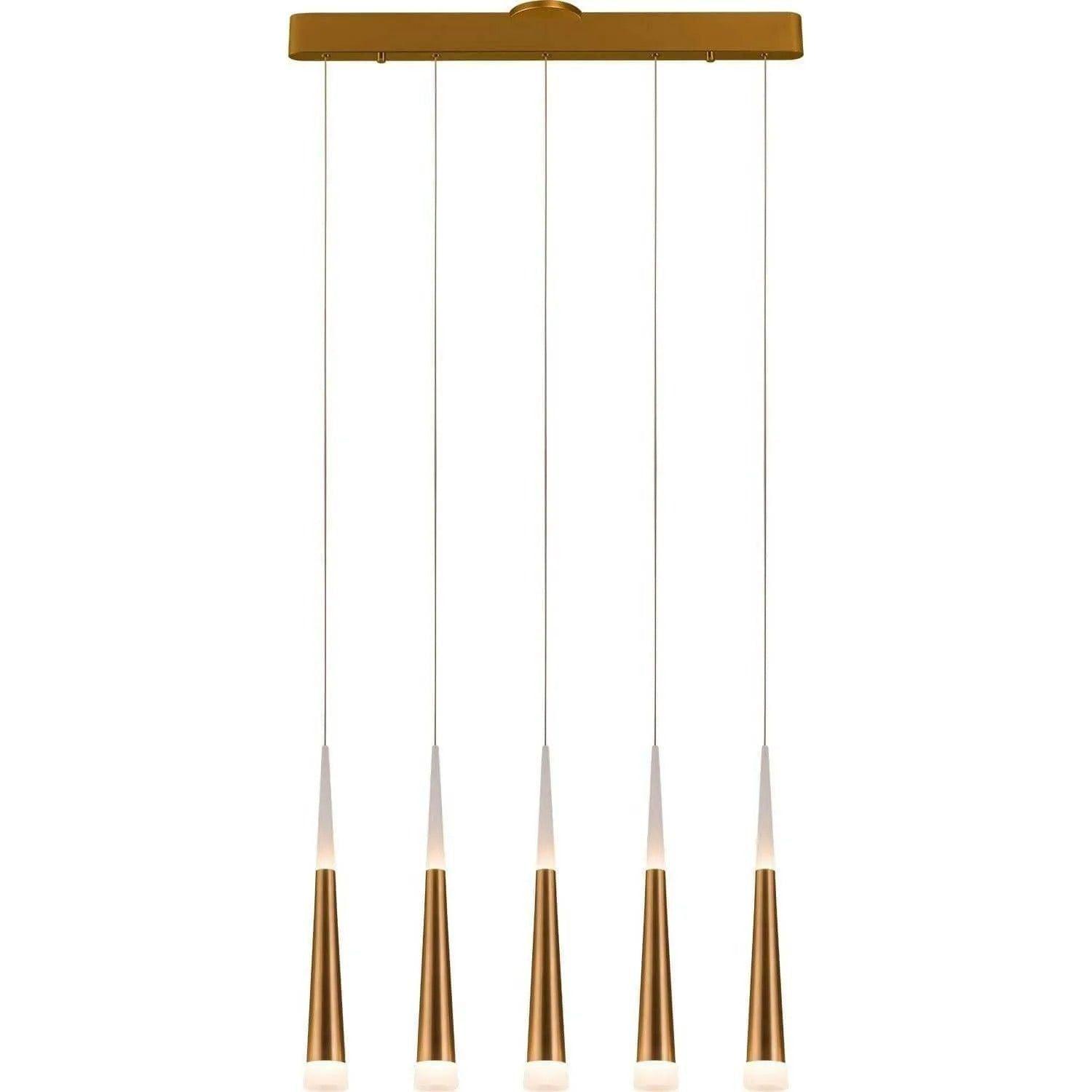 PageOne Lighting - Meteor Linear LED Pendant - PP120102-BG - Canada Light Shop