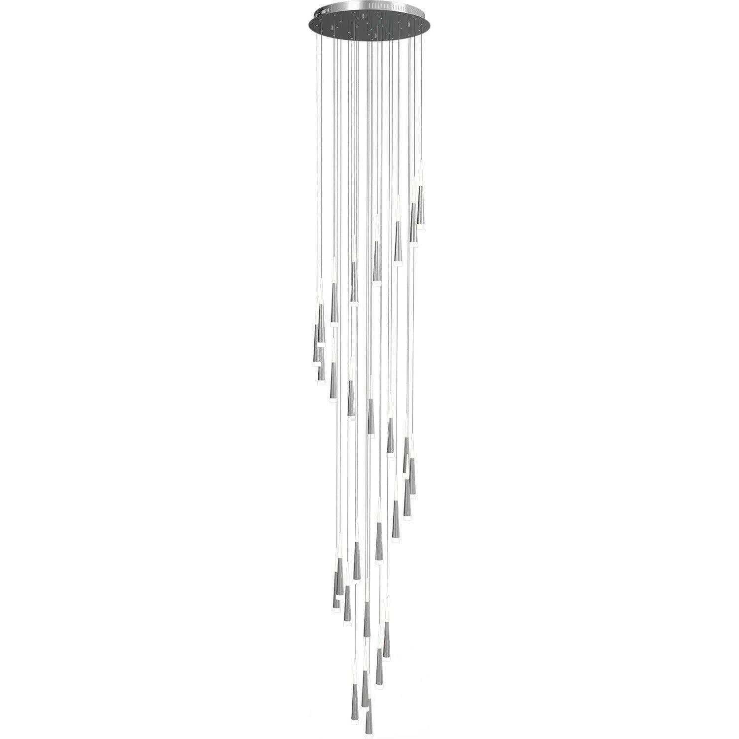 PageOne Lighting - Meteor Spiral LED Chandelier - PP121396-AL - Canada Light Shop