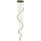 PageOne Lighting - Meteor Spiral LED Chandelier - PP121396-BG - Canada Light Shop