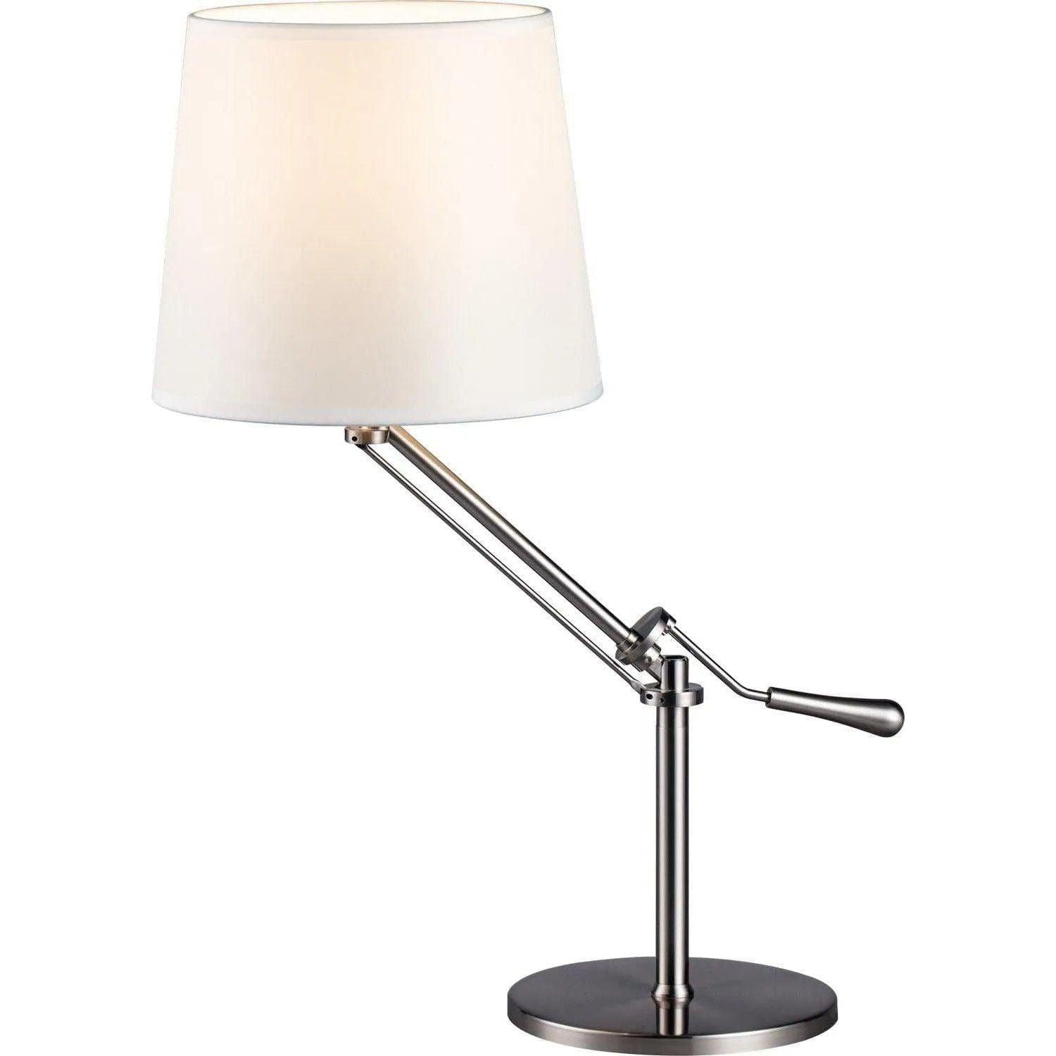 PageOne Lighting - Nero LED Table Lamp - PT140192-SN/WH - Canada Light Shop