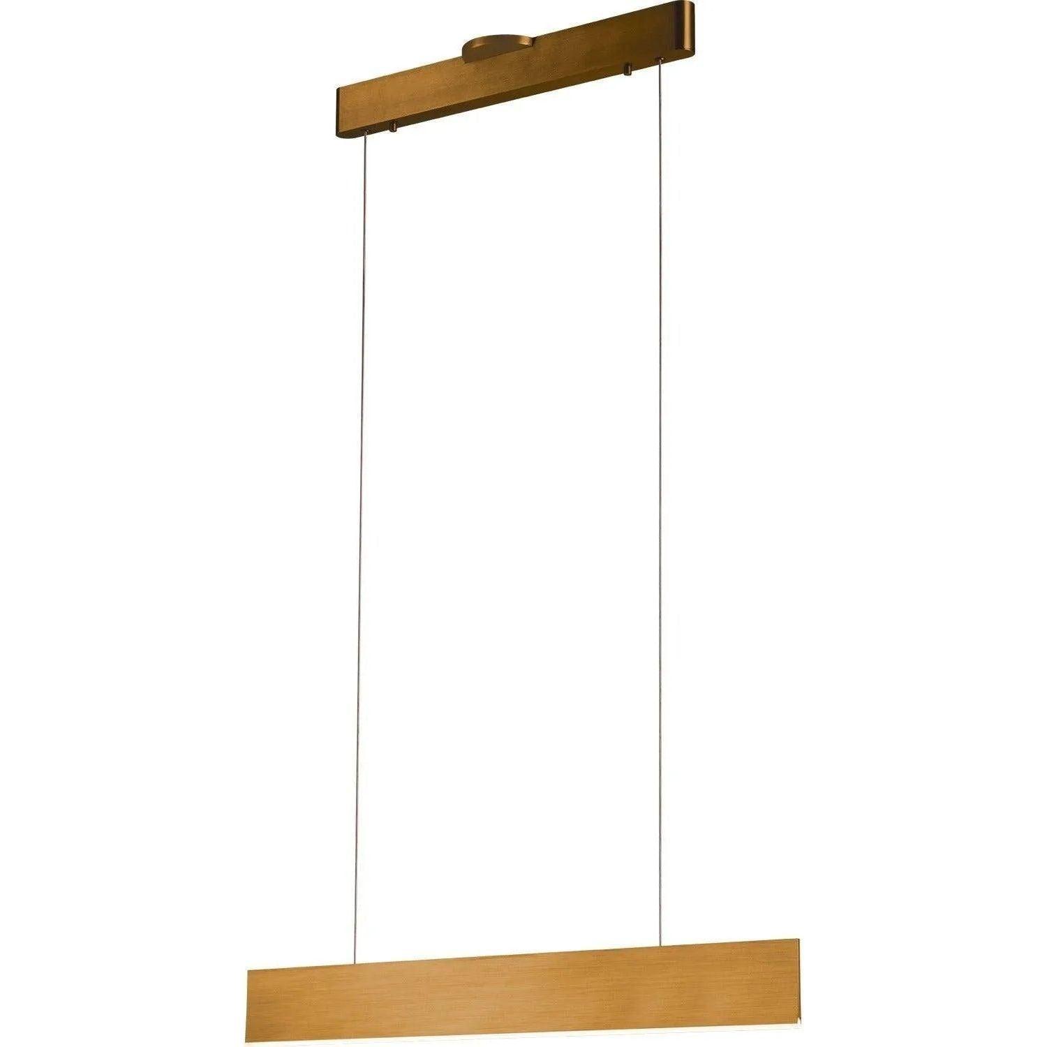 PageOne Lighting - Prometheus Linear LED Pendant - PP120286-BG - Canada Light Shop