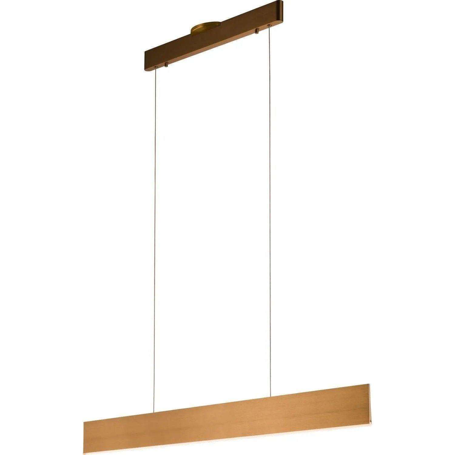 PageOne Lighting - Prometheus Linear LED Pendant - PP120287-BG - Canada Light Shop