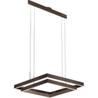 PageOne Lighting - Prometheus Two-Tier Square LED Pendant - PP120285-DT - Canada Light Shop