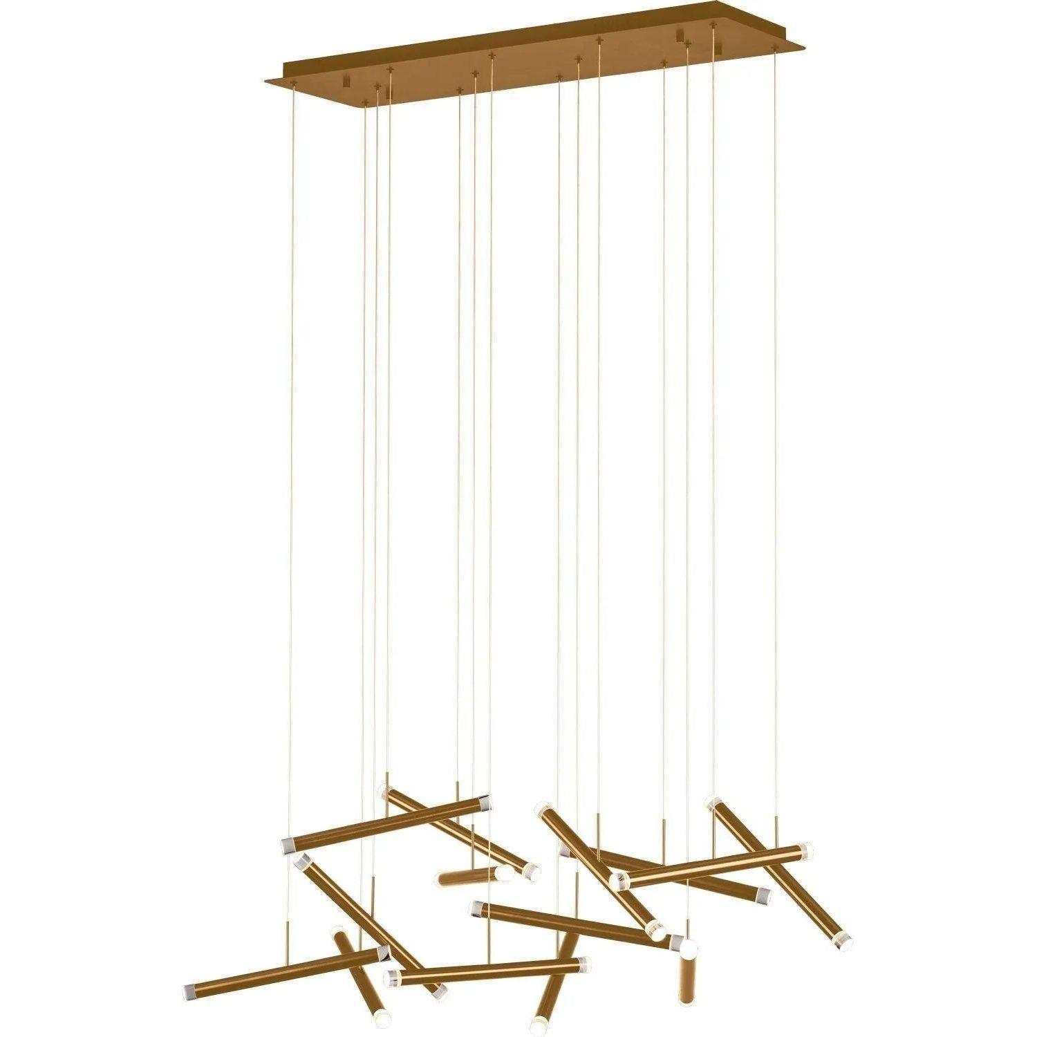 PageOne Lighting - Seesaw Linear LED Chandelier - PP020238-BC - Canada Light Shop