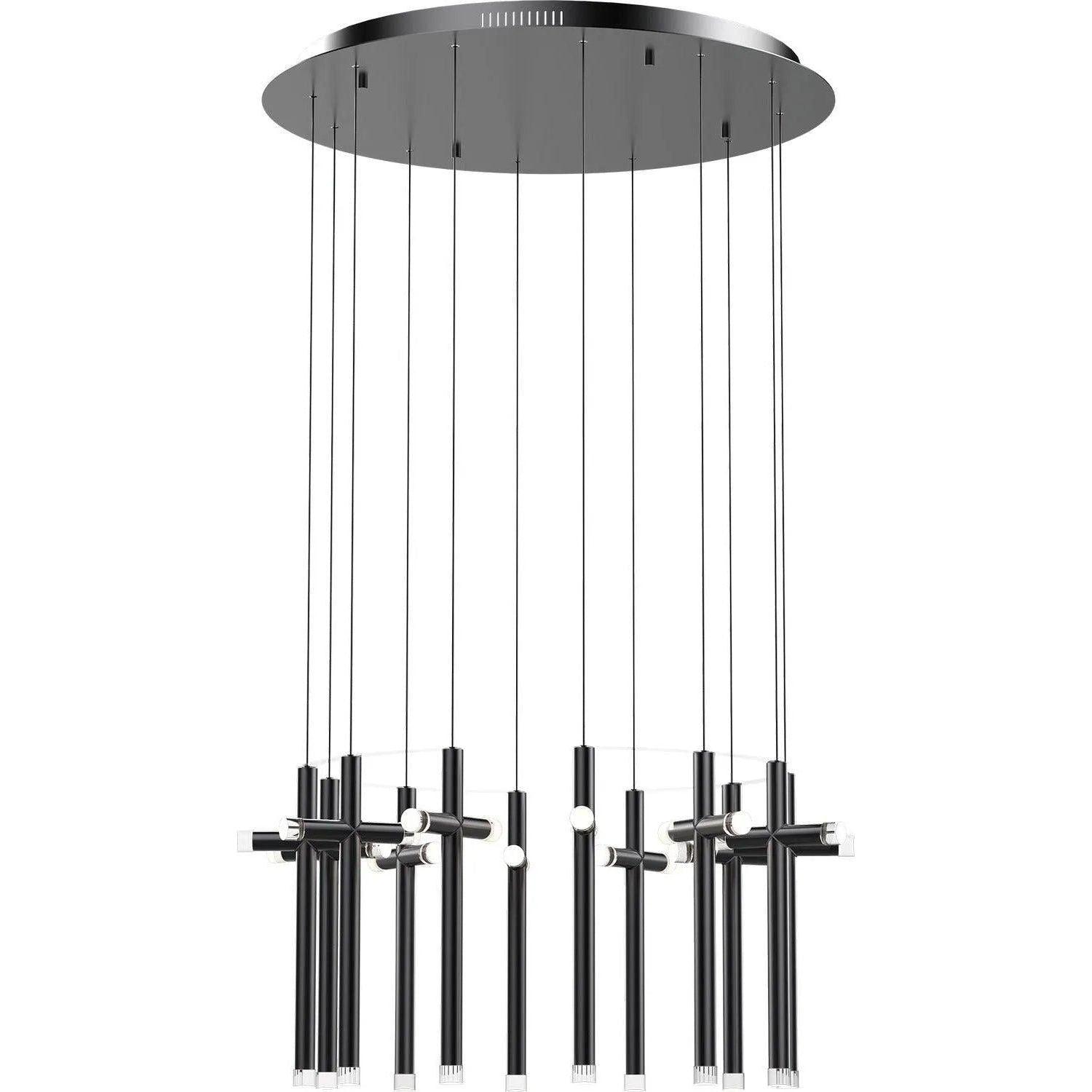 PageOne Lighting - Seesaw Round LED Chandelier - PP020213-SDG - Canada Light Shop