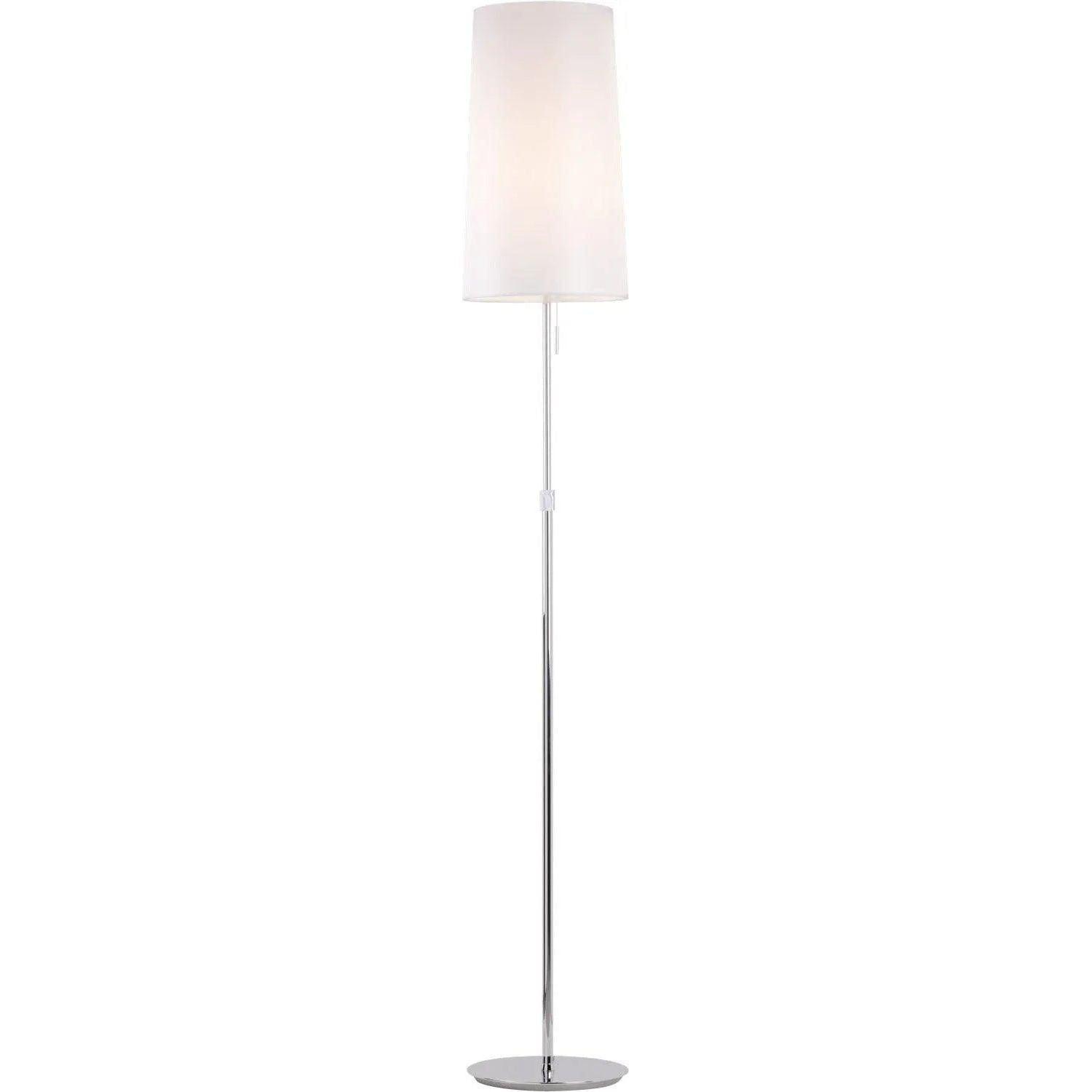 PageOne Lighting - Sleeker Cone Shade LED Floor Lamp - PF050482-CM/WH - Canada Light Shop