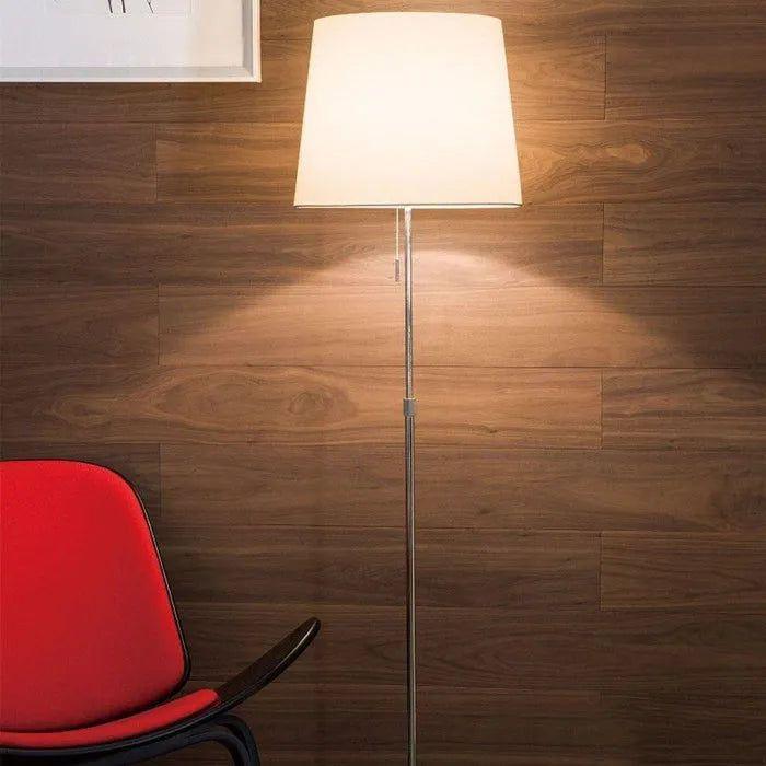PageOne Lighting - Sleeker Round Shade LED Floor Lamp - PF050481-CM/WH - Canada Light Shop
