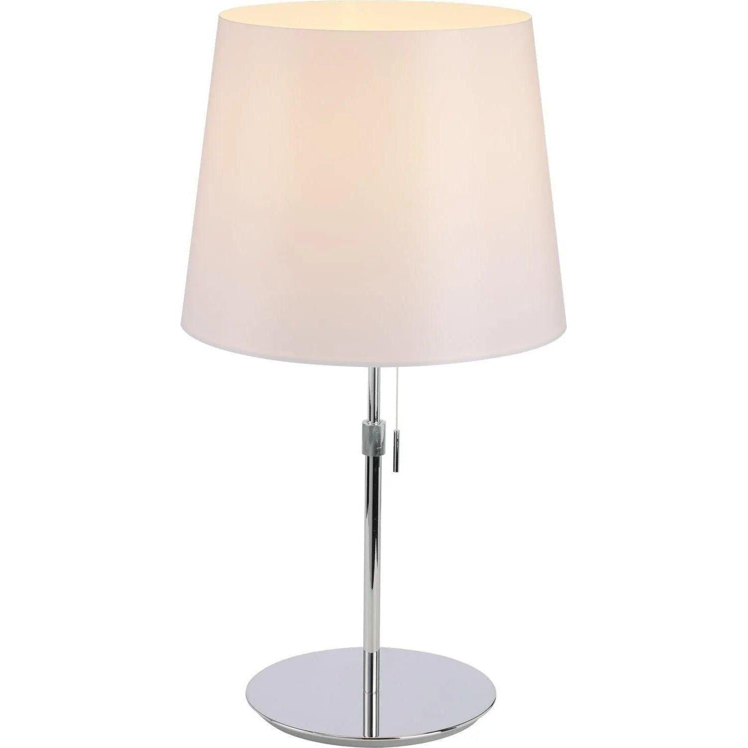 PageOne Lighting - Sleeker Round Shade LED Table Lamp - PT040743-CM/WH - Canada Light Shop