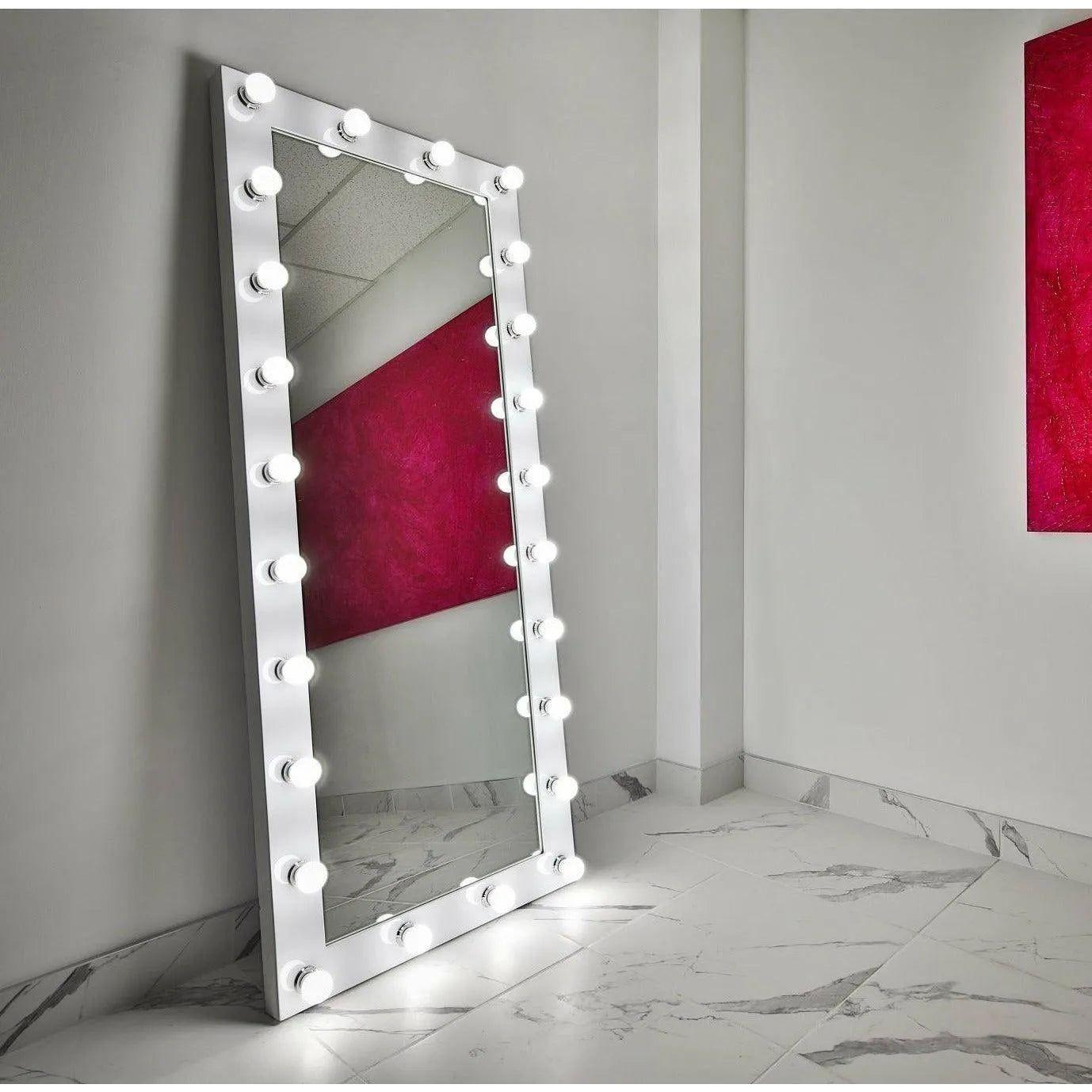 Paris Mirror - Hollywood Dressing LED Mirror - HDRES70283000-BLK - Canada Light Shop