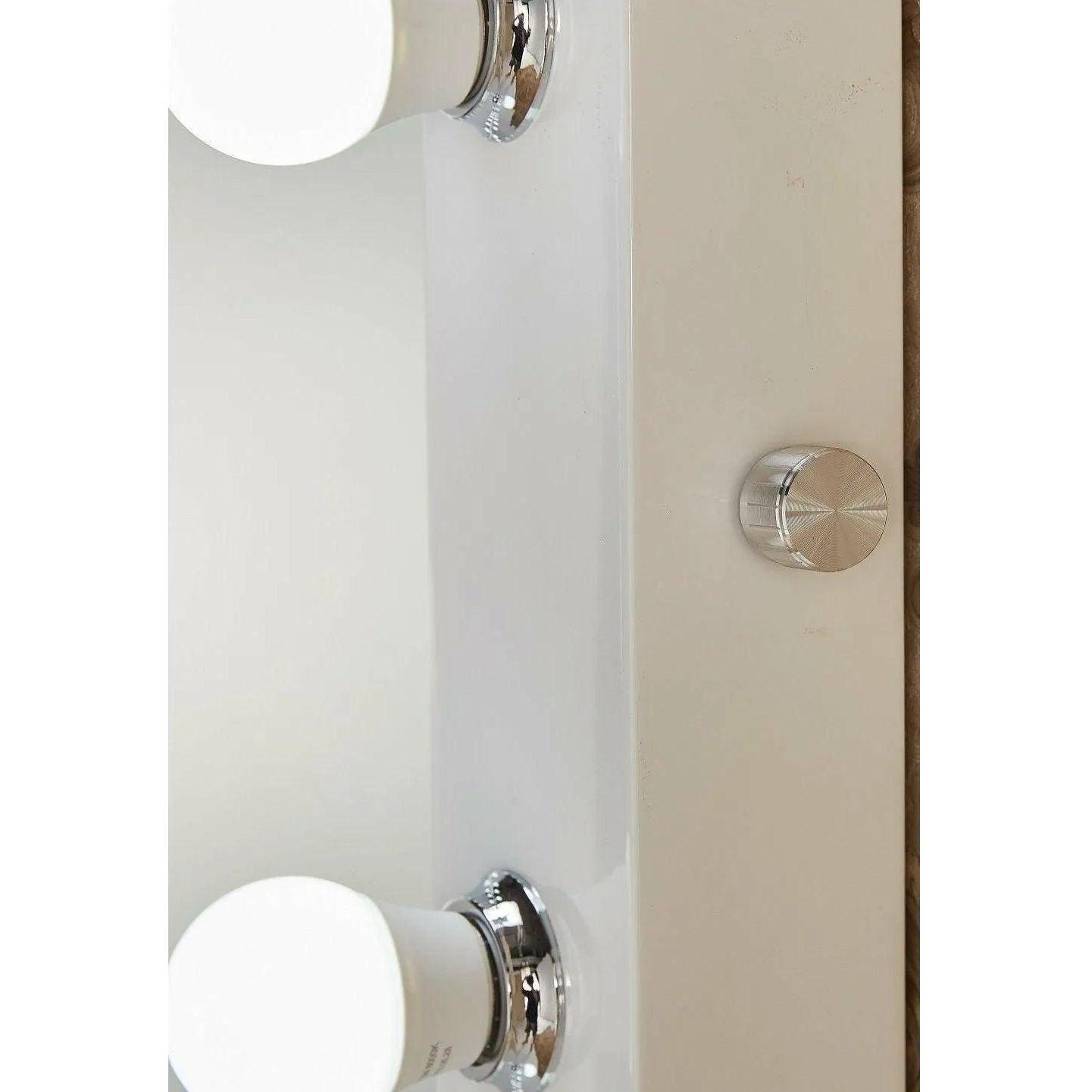 Paris Mirror - Hollywood Dressing LED Mirror - HDRES70283000-BLK - Canada Light Shop