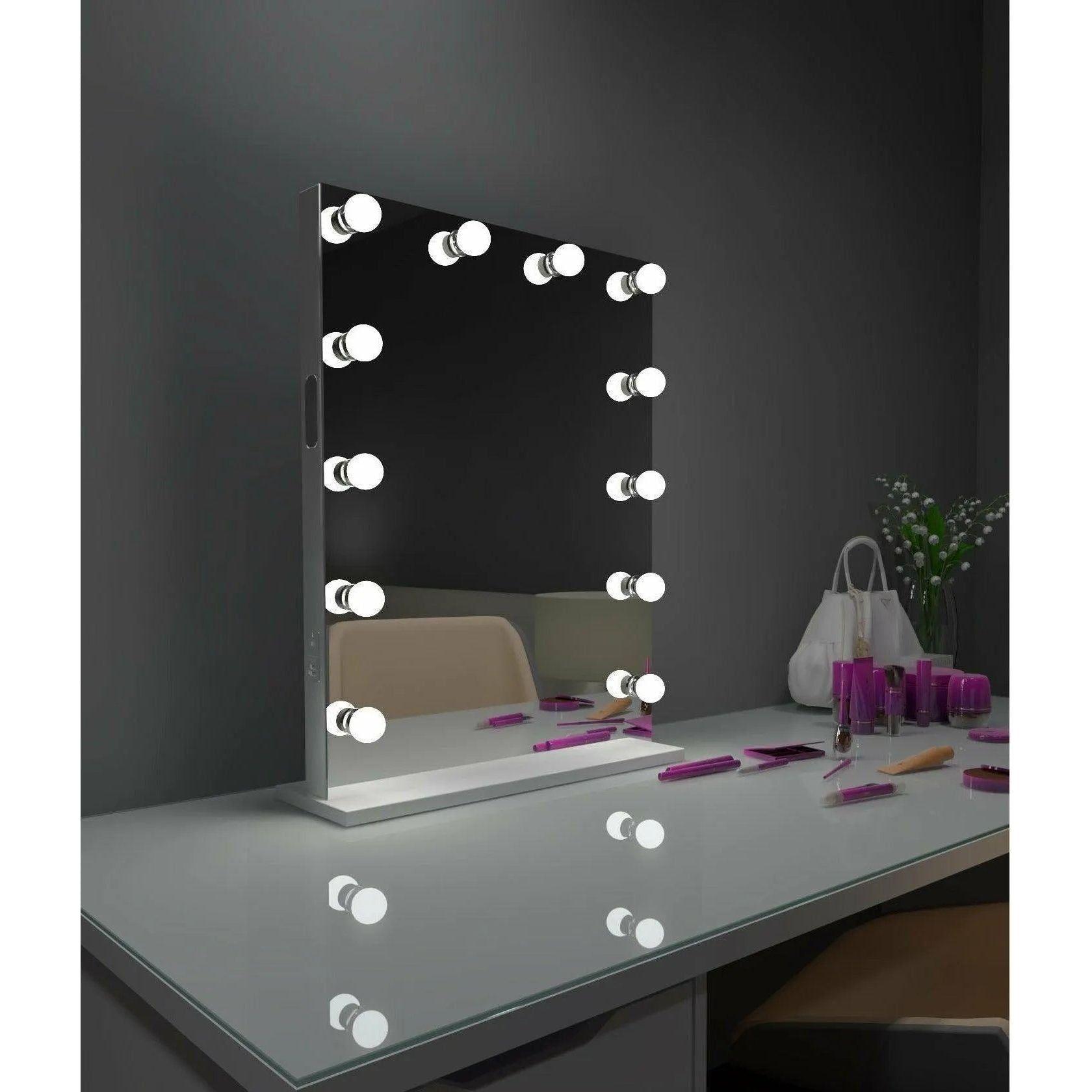 Paris Mirror - Hollywood Grace LED Mirror - HGRAC20263000-WHT - Canada Light Shop