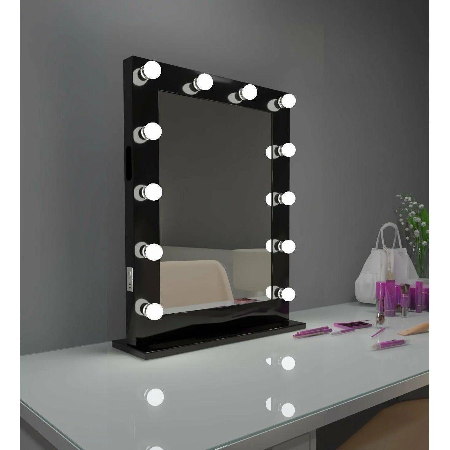 Paris Mirror - Hollywood Marilyn LED Mirror - HMARI20263000-BLK - Canada Light Shop